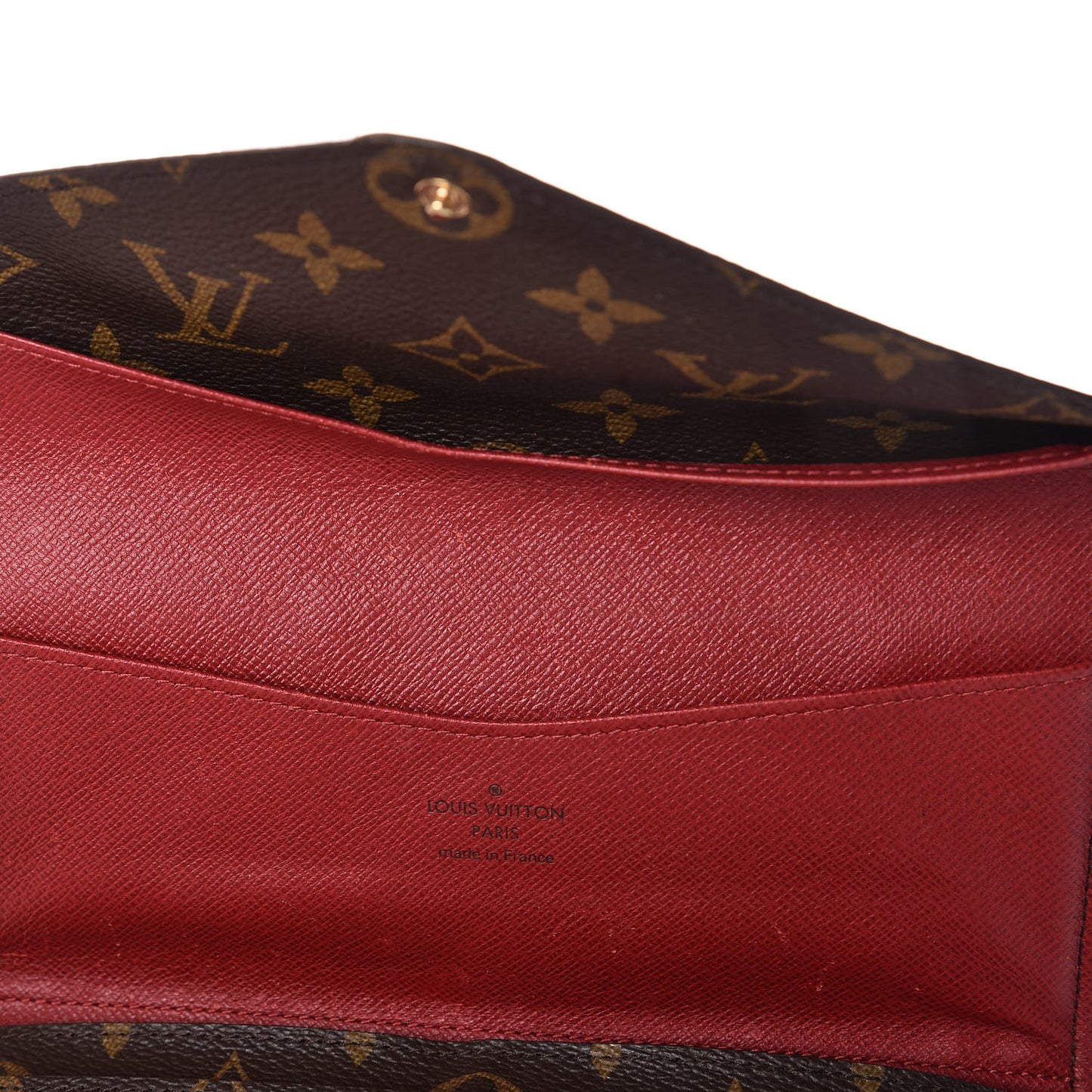 Monogram Josephine Wallet Red