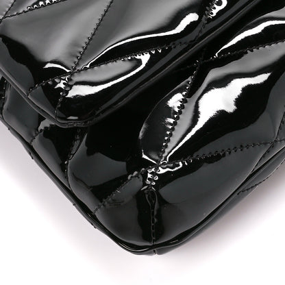 Saint Laurent Patent Quilted Le 57 Diamond Shoulder Bag Black 9 of 10