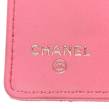 Chanel Caviar Quilted Classic 4 Key Holder Wallet Pink 7 of 10