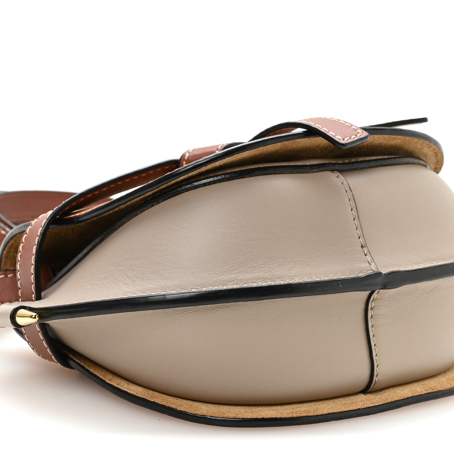 Loewe Calfskin Mini Gate Dual Bag Amber Light Grey Rust 9 of 11