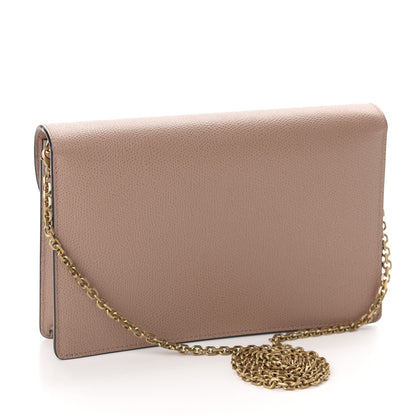 Christian Dior Grained Calfskin Saddle Chain Pouch Fard 3 of 10