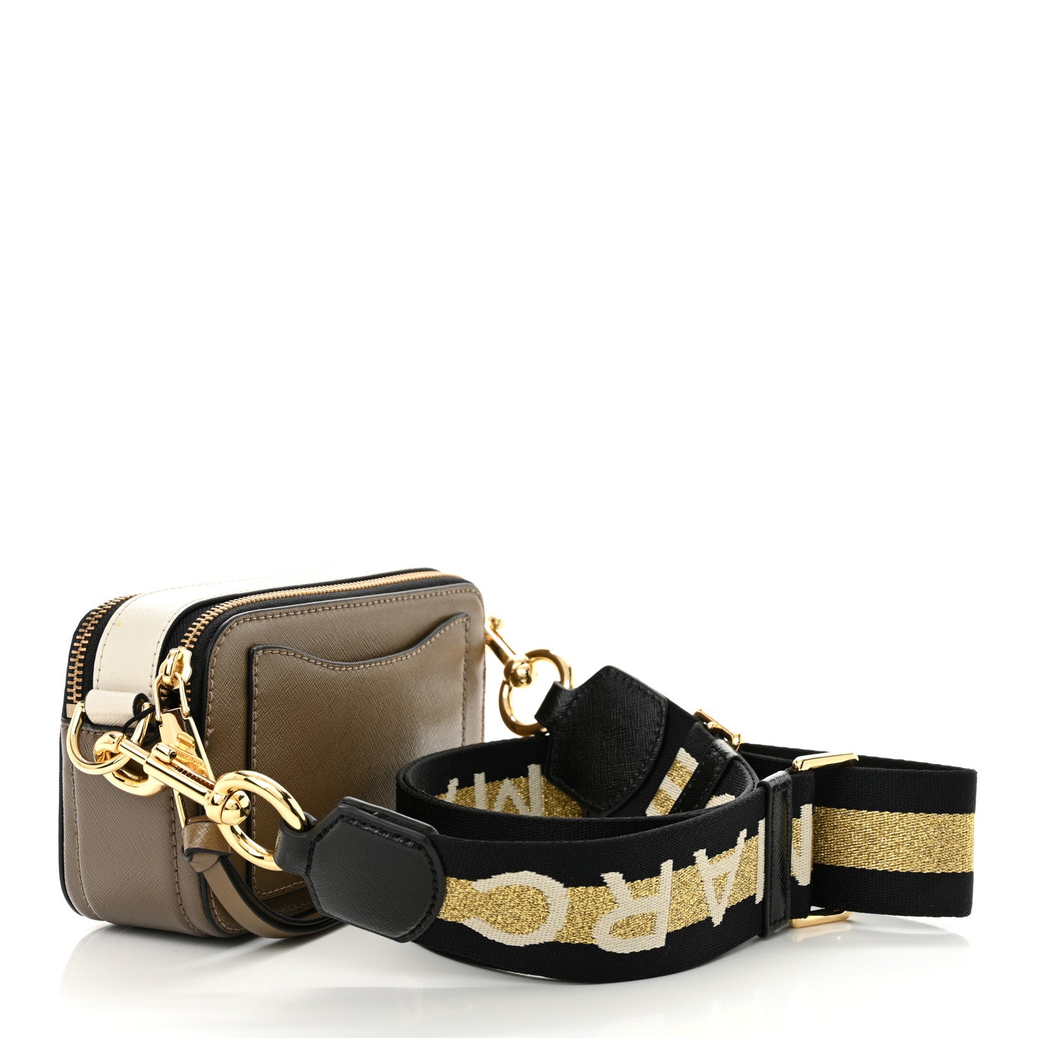 Marc Jacobs Saffiano Small Snapshot Camera Bag French Grey 3 of 13