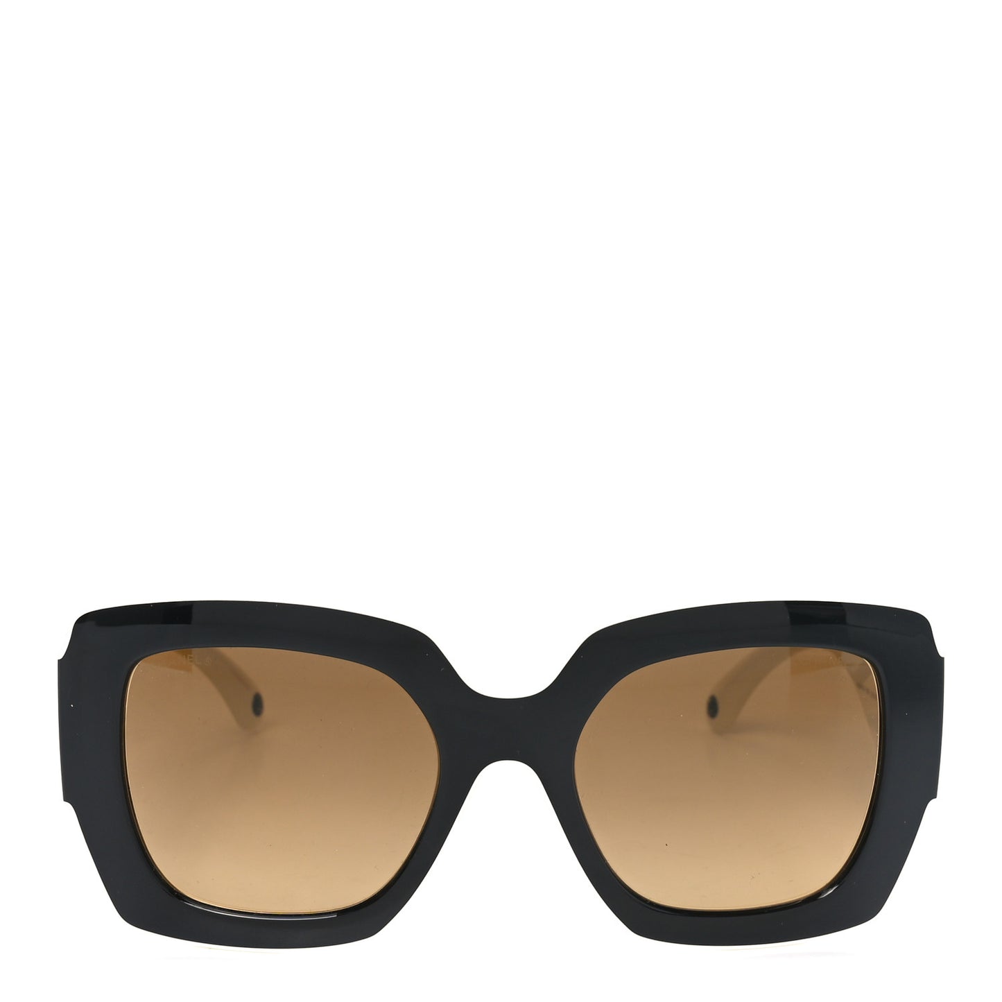 Acetate Square Sunglasses 6059 Black White