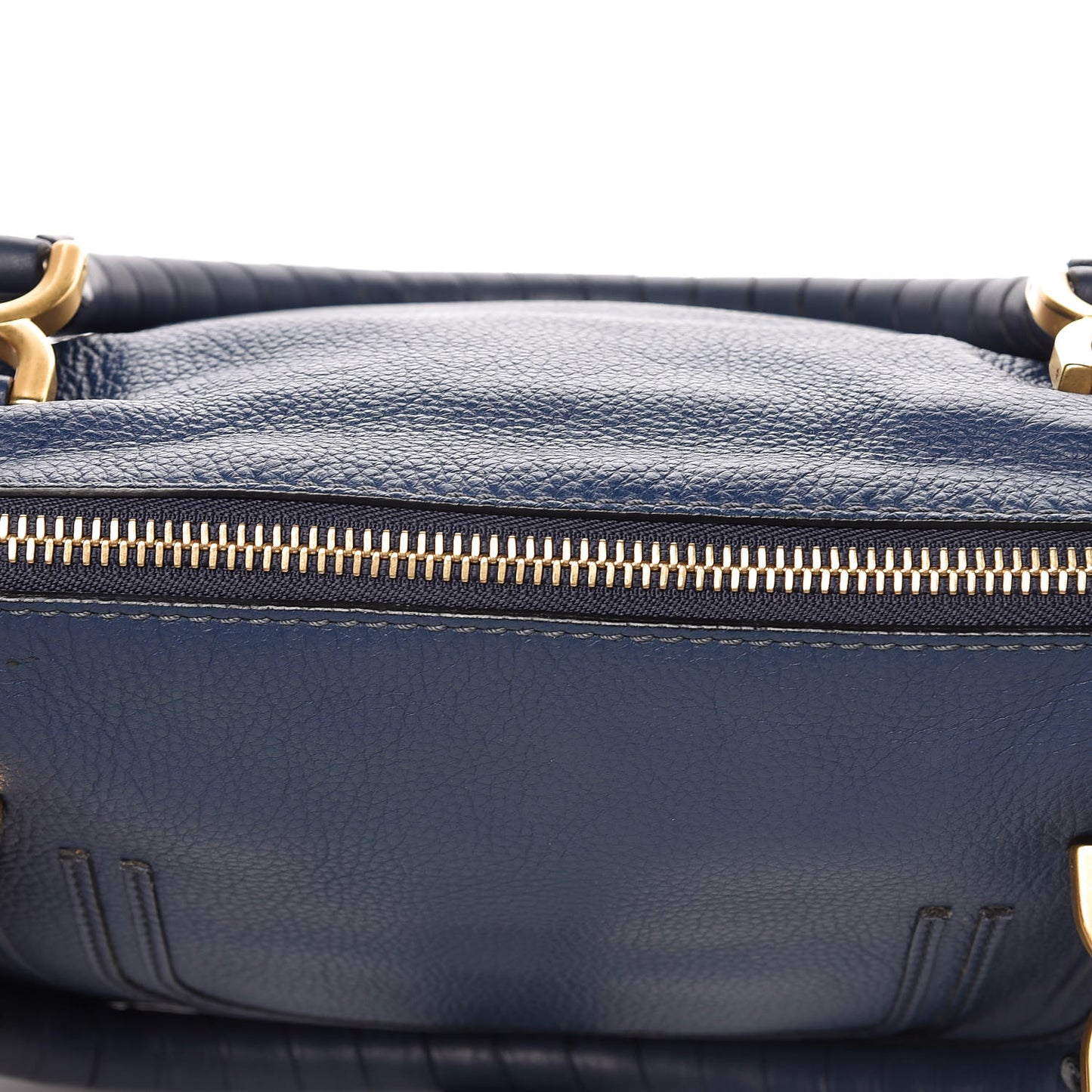 Calfskin Medium Marcie Satchel Royal Navy