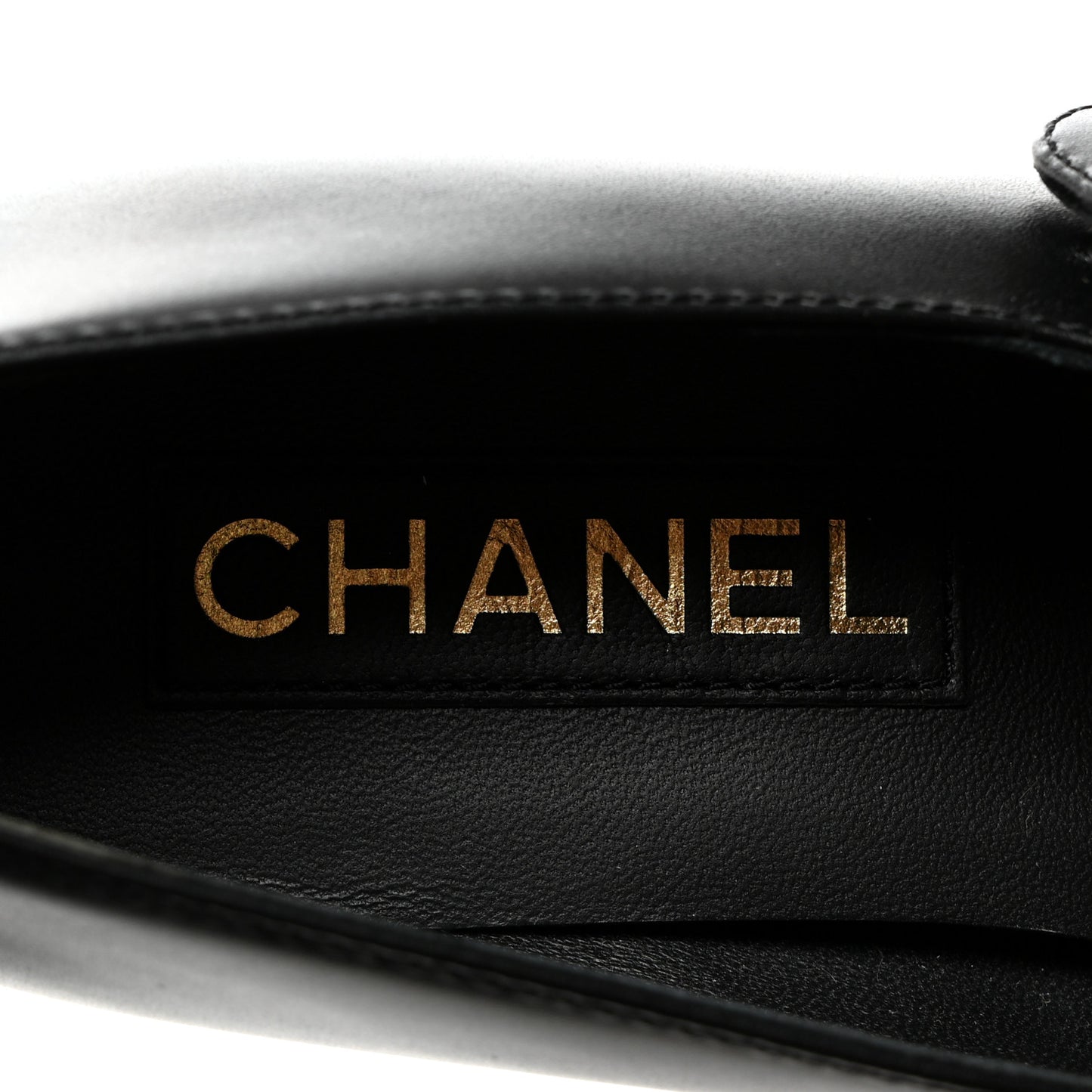 Calfskin Patent Mary Janes Flats 37.5 Black