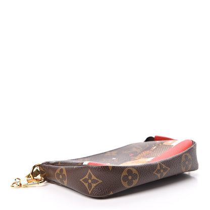 Louis Vuitton Monogram 2018 Christmas Animation Mini Cats Pochette Accessories 4 of 8