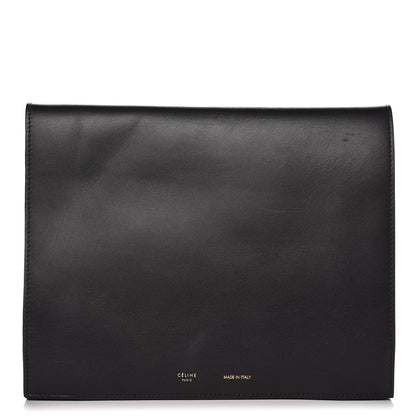 Celine Smooth Lambskin iPad Folio Clutch Black 1 of 9
