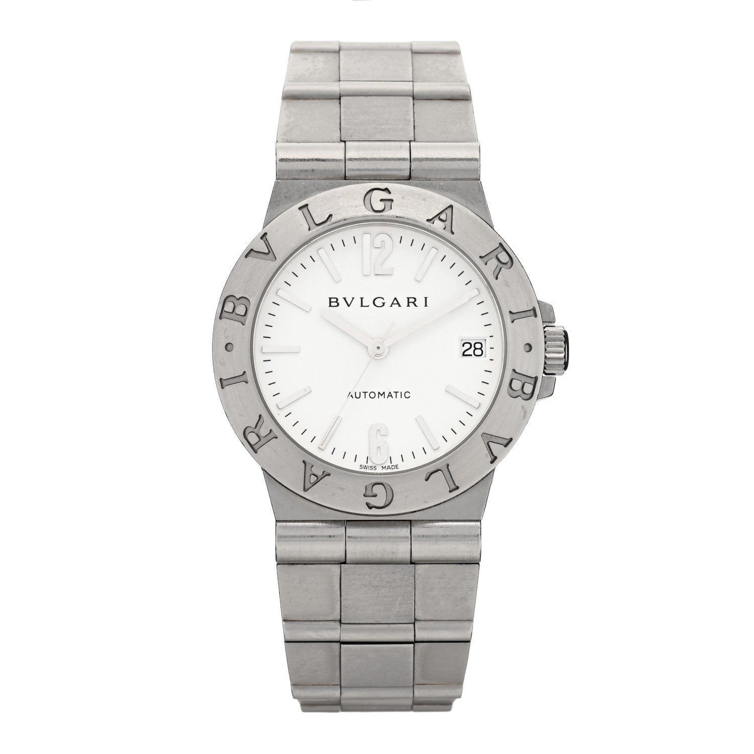 Bulgari Stainless Steel 35mm Diagono Automatic Watch 1 of 4
