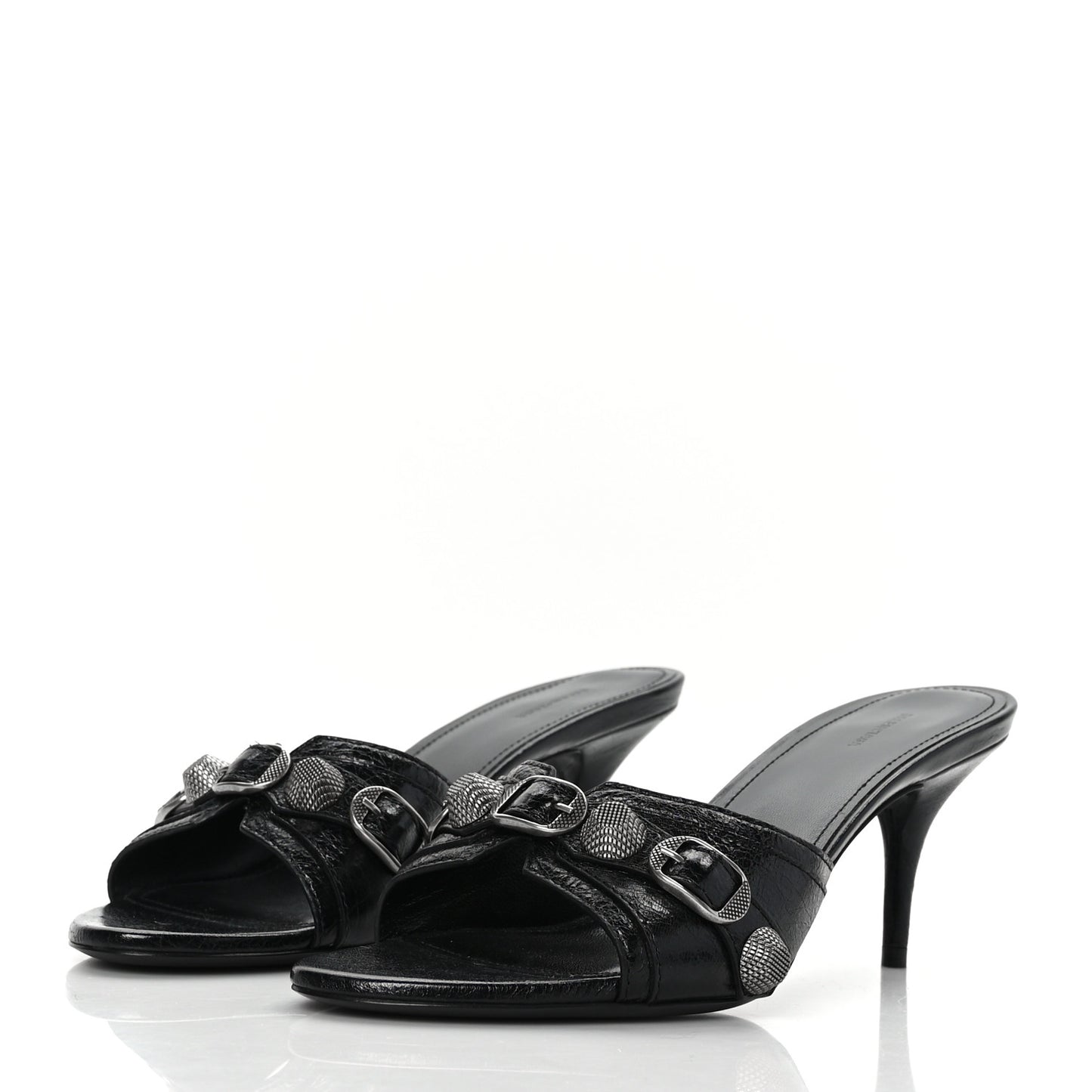 Agneau Arena Cagole 50mm Slide Sandals 38 Black