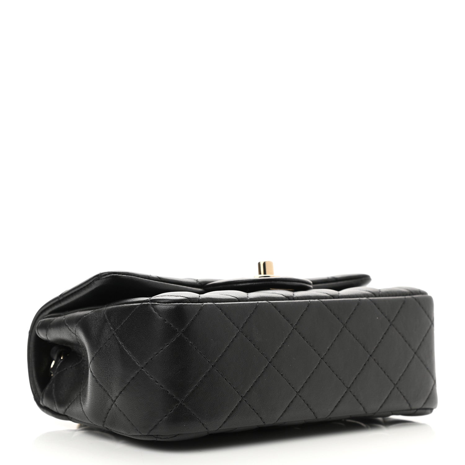 Chanel Lambskin Quilted Mini Rectangular Flap Black 4 of 11