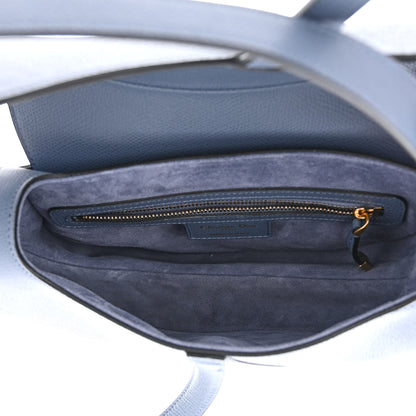Christian Dior Grained Calfskin Saddle Bag Sky Blue 5 of 11