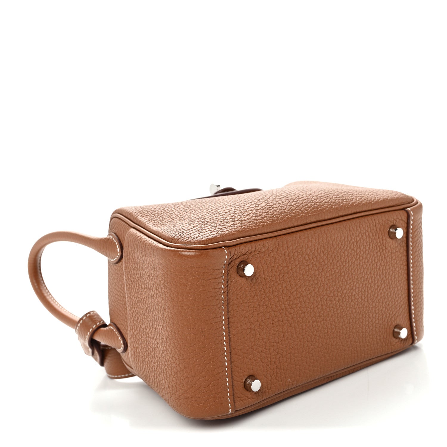 Hermes Taurillon Clemence Mini Lindy 20 Gold 4 of 10