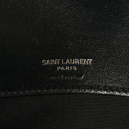 Saint Laurent Lambskin Chevron Quilted Medium Loulou Black 7 of 12