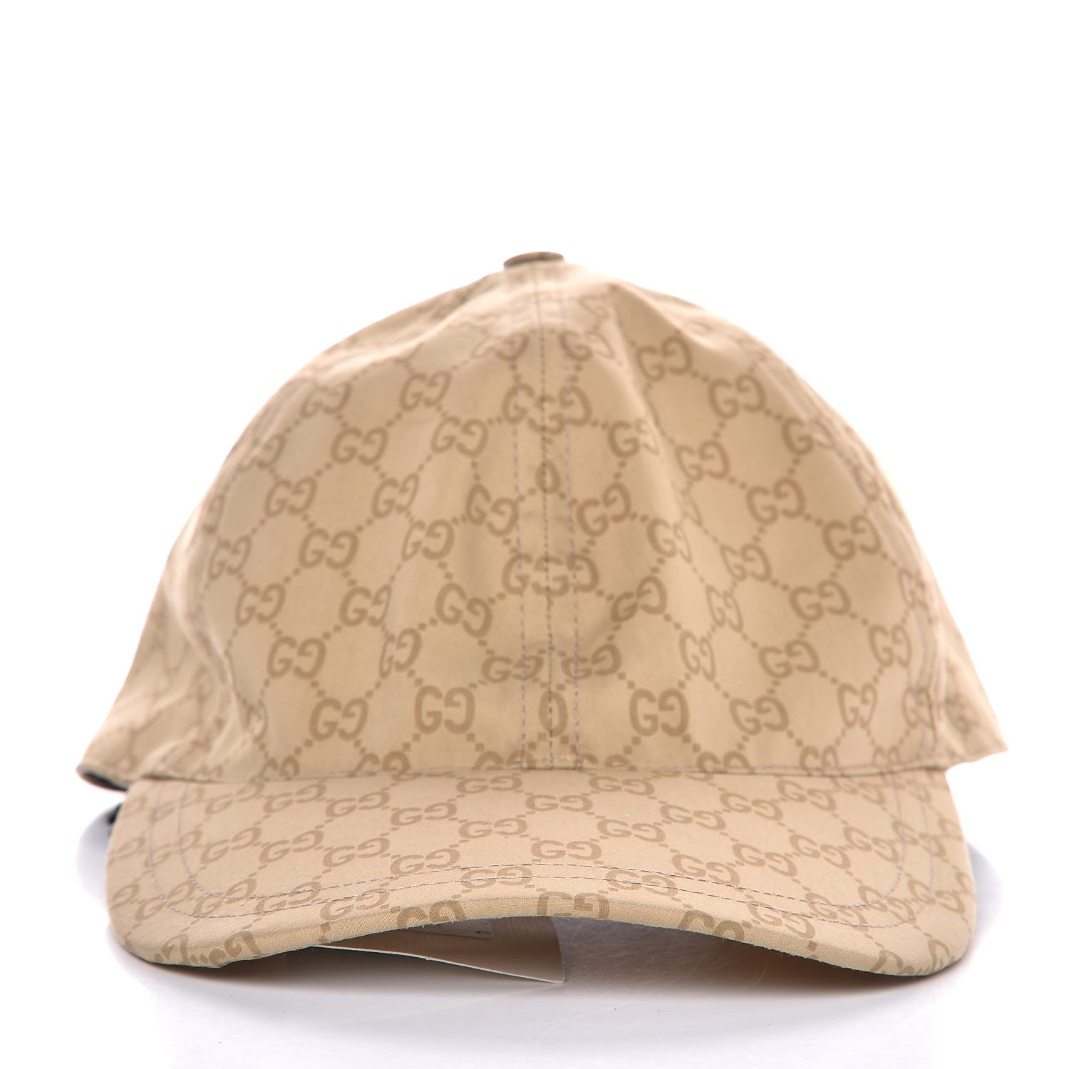 Gucci Cotton Monogram GG Web Baseball Hat L Beige 3 of 9