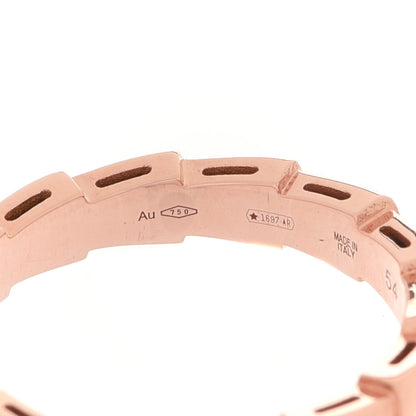 Bulgari 18K Rose Gold Serpenti Viper Band Ring 54 6.75 4 of 7
