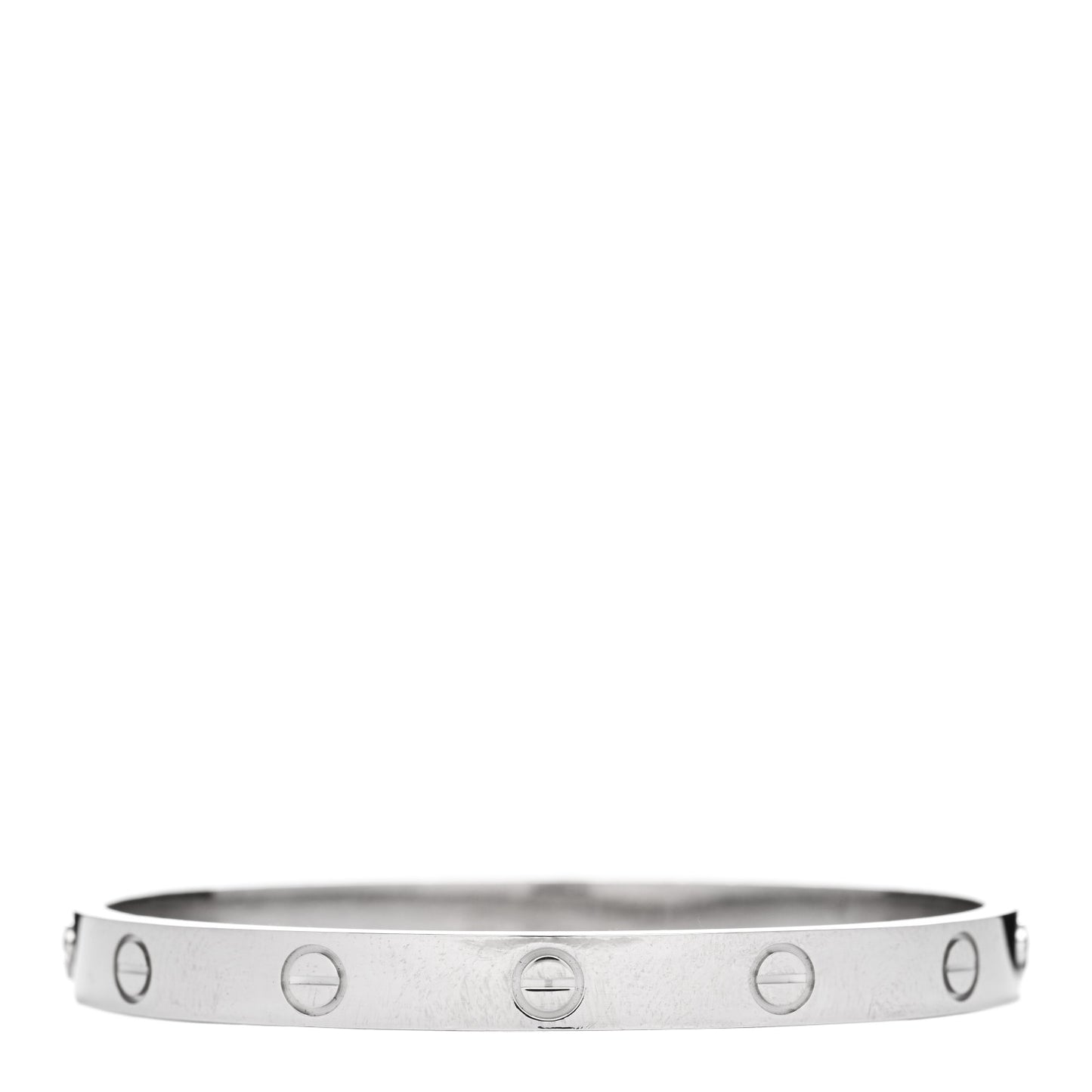 18K White Gold LOVE Bracelet 17