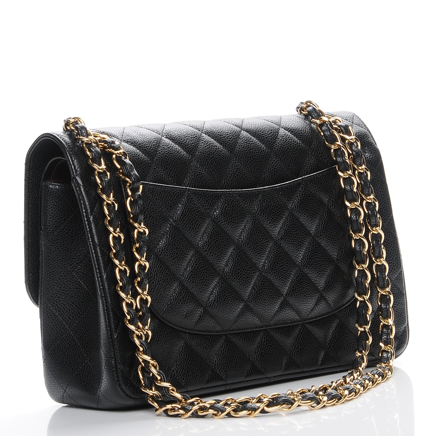 Chanel Caviar Quilted Jumbo Double Flap Black 3 of 8