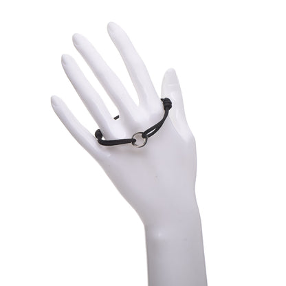 Cartier 18K White Gold Ceramic Trinity Cord Bracelet Black 2 of 8