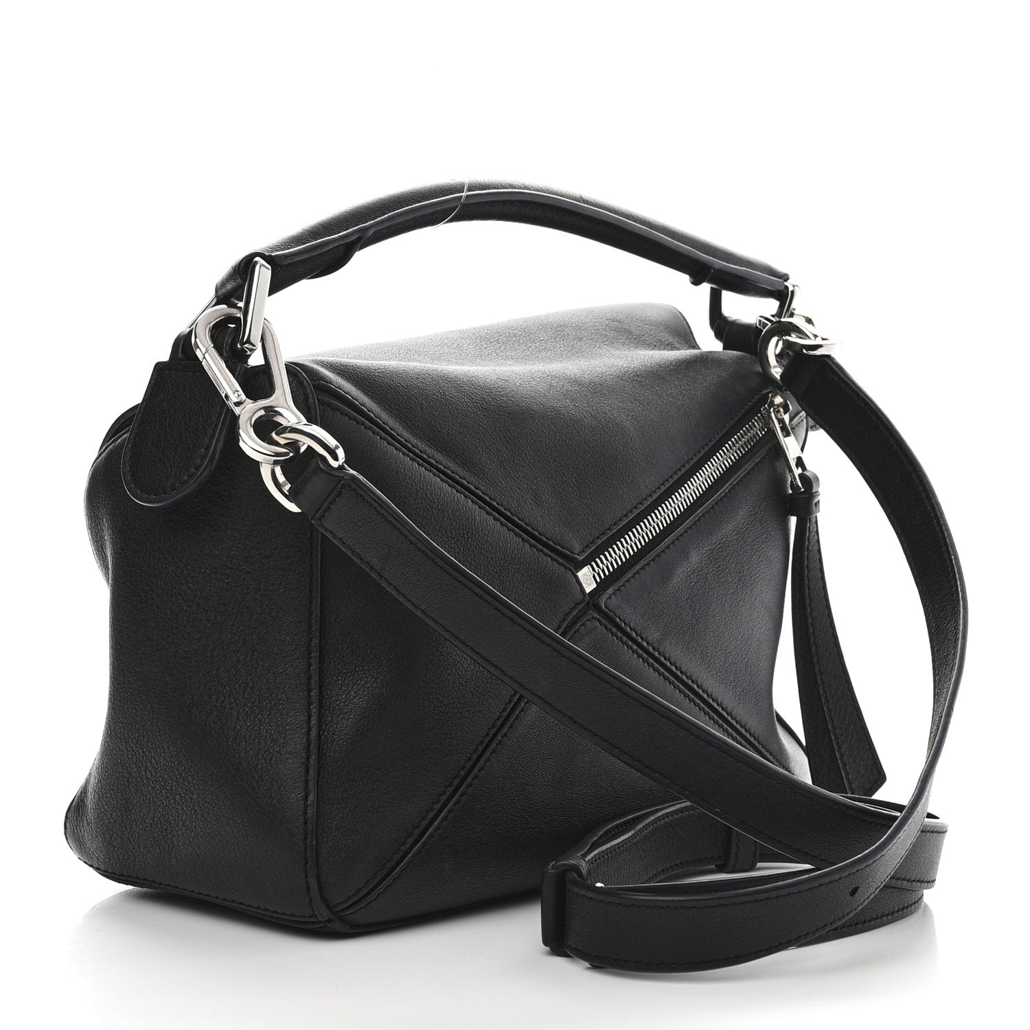 Loewe Calfskin Small Puzzle Bag Black 3 of 11