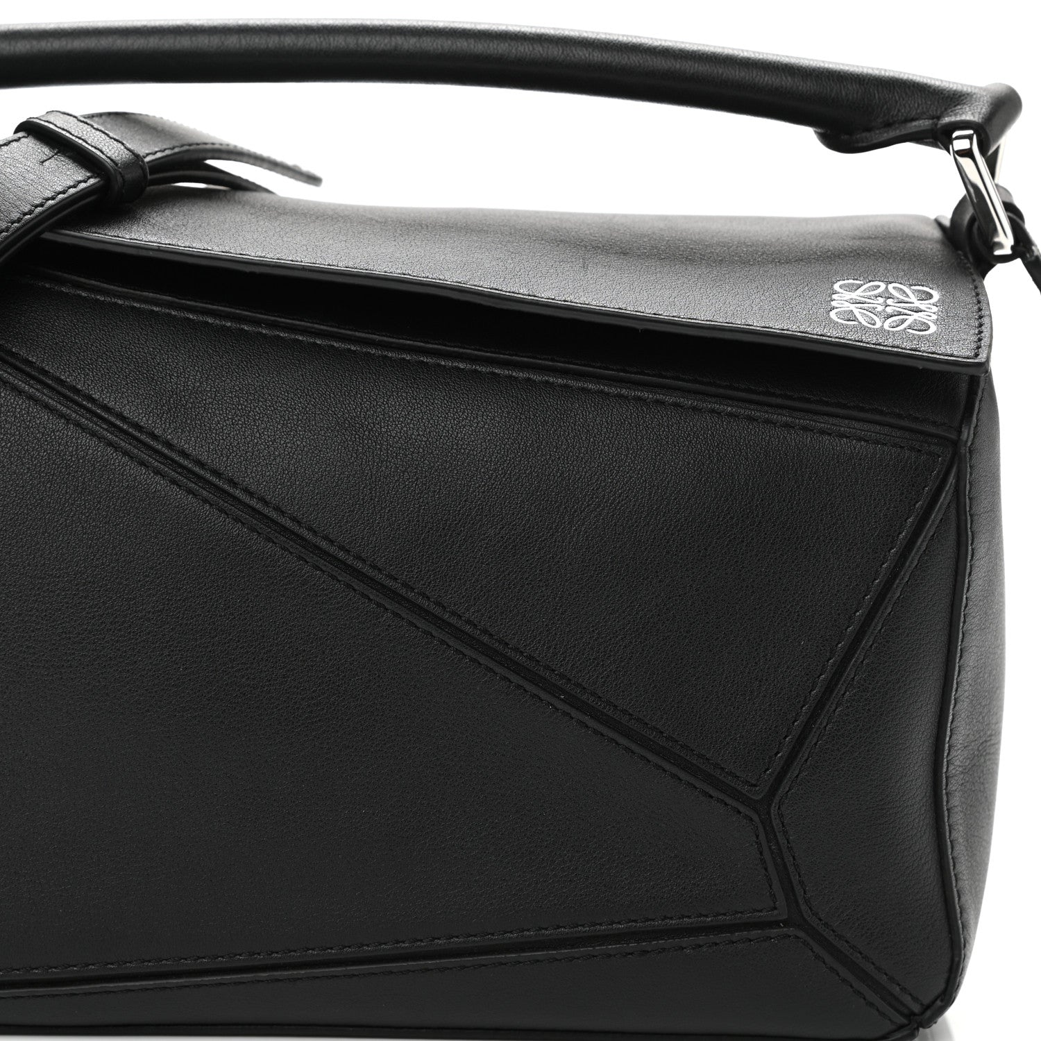 Loewe Calfskin Small Puzzle Bag Black 8 of 11