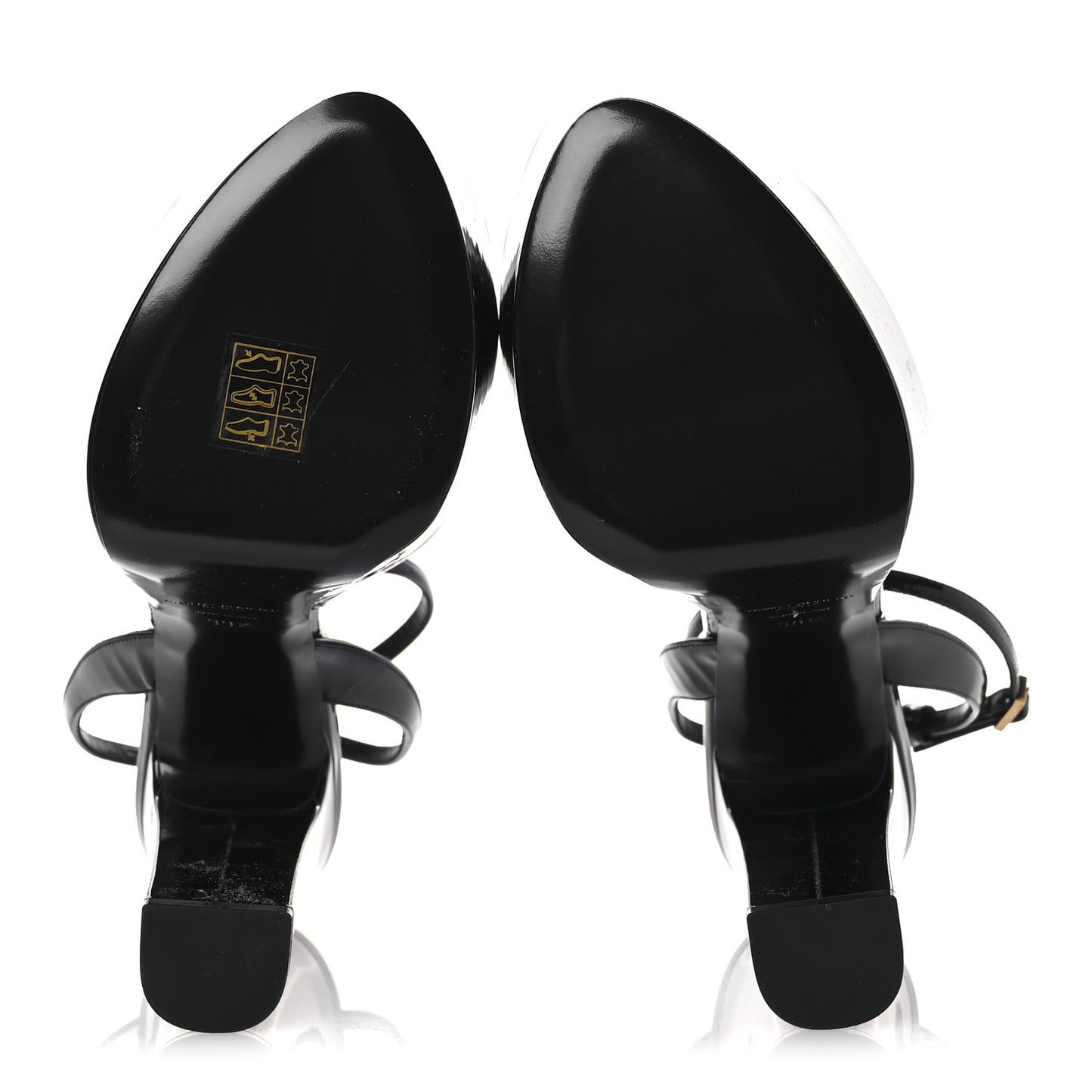 Patent Jodie 95 Platform Sandals 39.5 Black