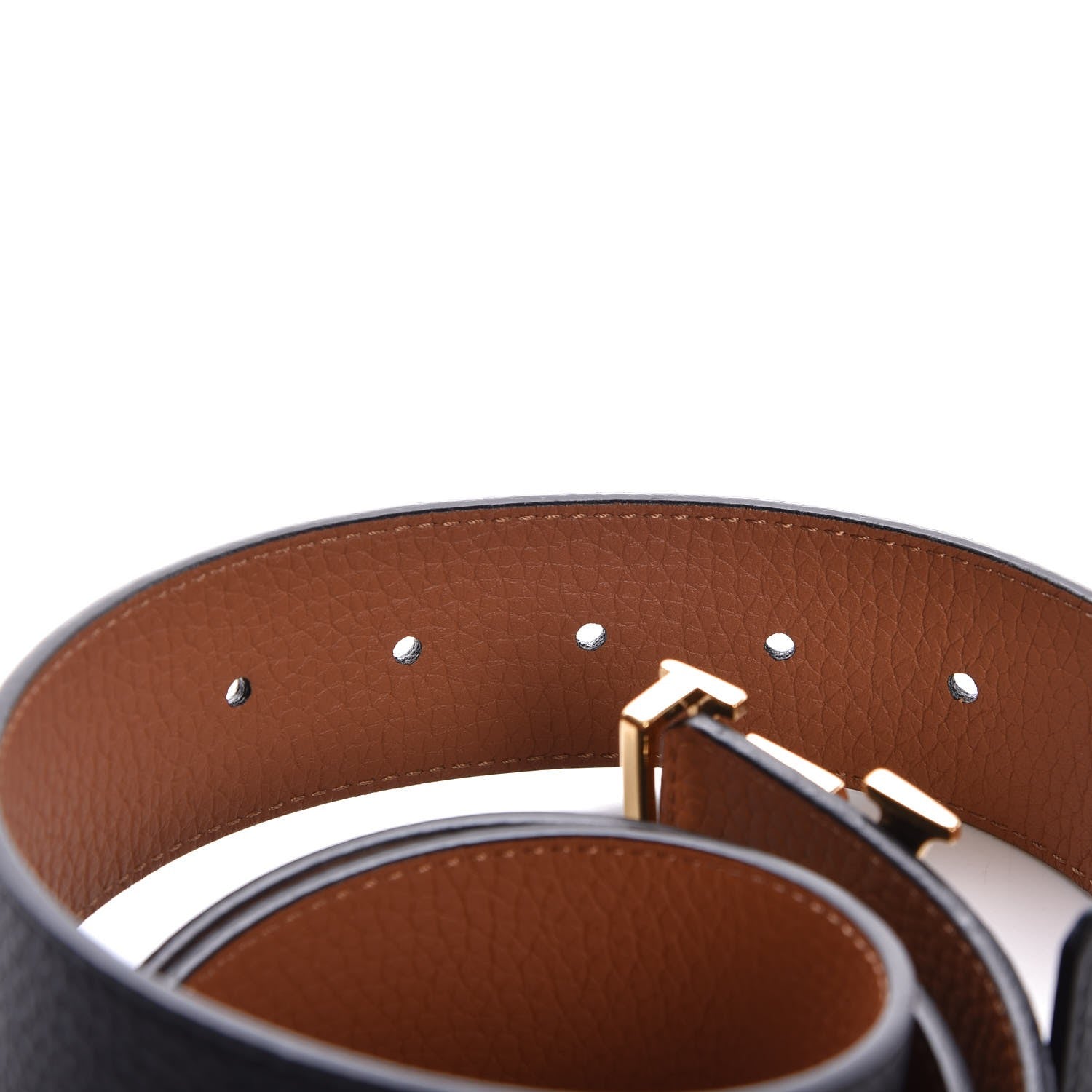 Louis Vuitton Taurillon Calfskin 30mm LV Initiales Reversible Belt 95 38 Black 6 of 7
