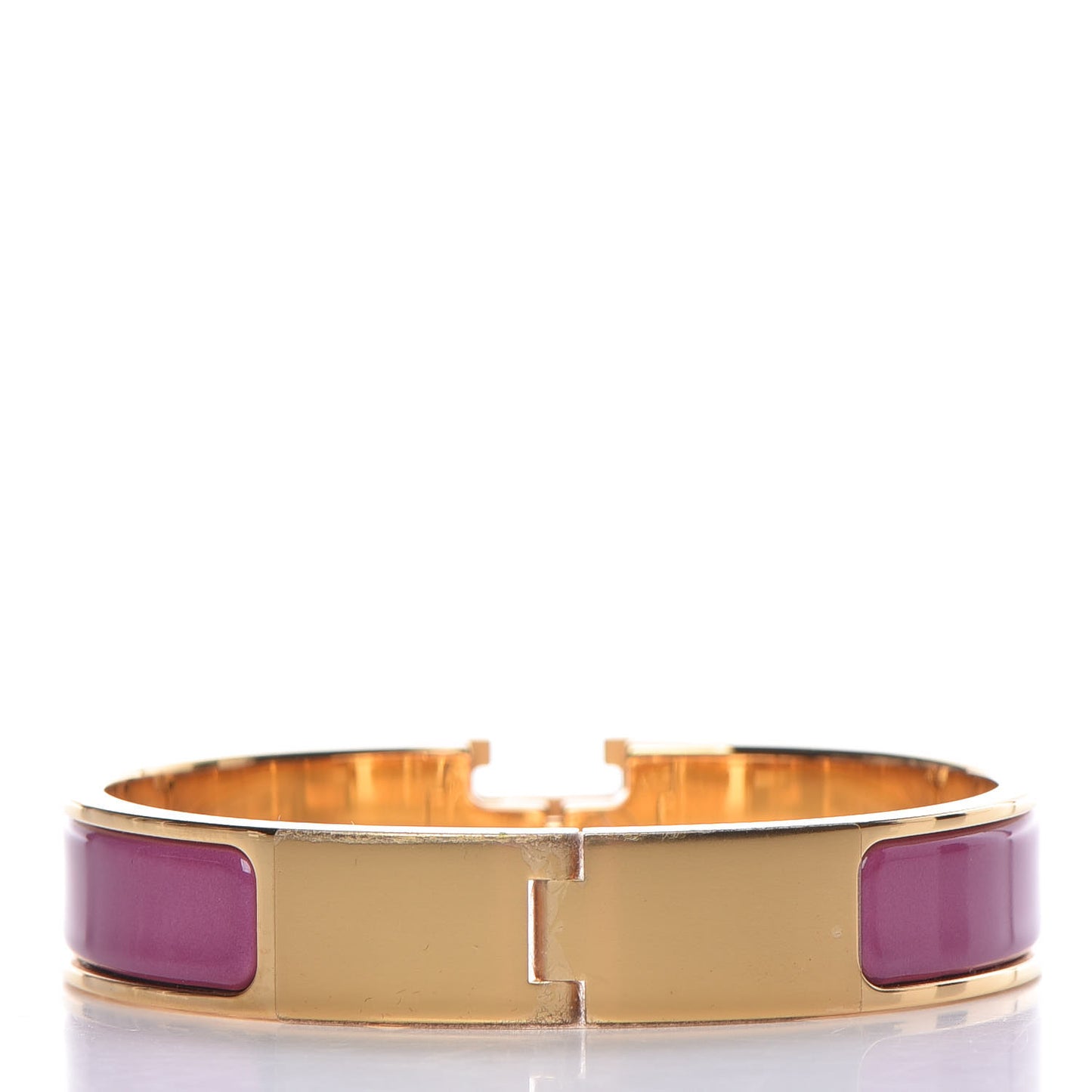 Enamel Narrow Clic Clac H Bracelet PM Rose Azalee