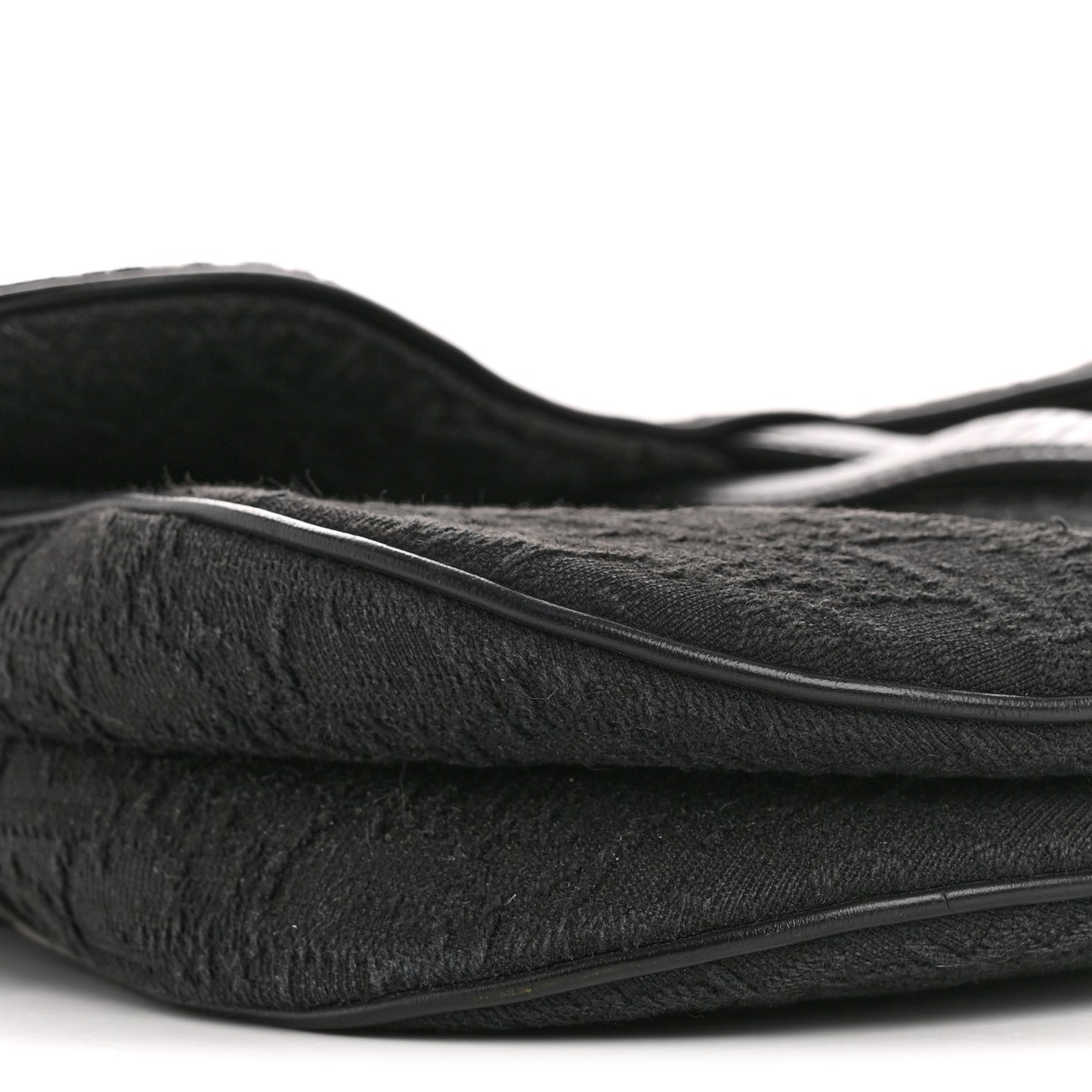 Monogram Saddle Bag Black