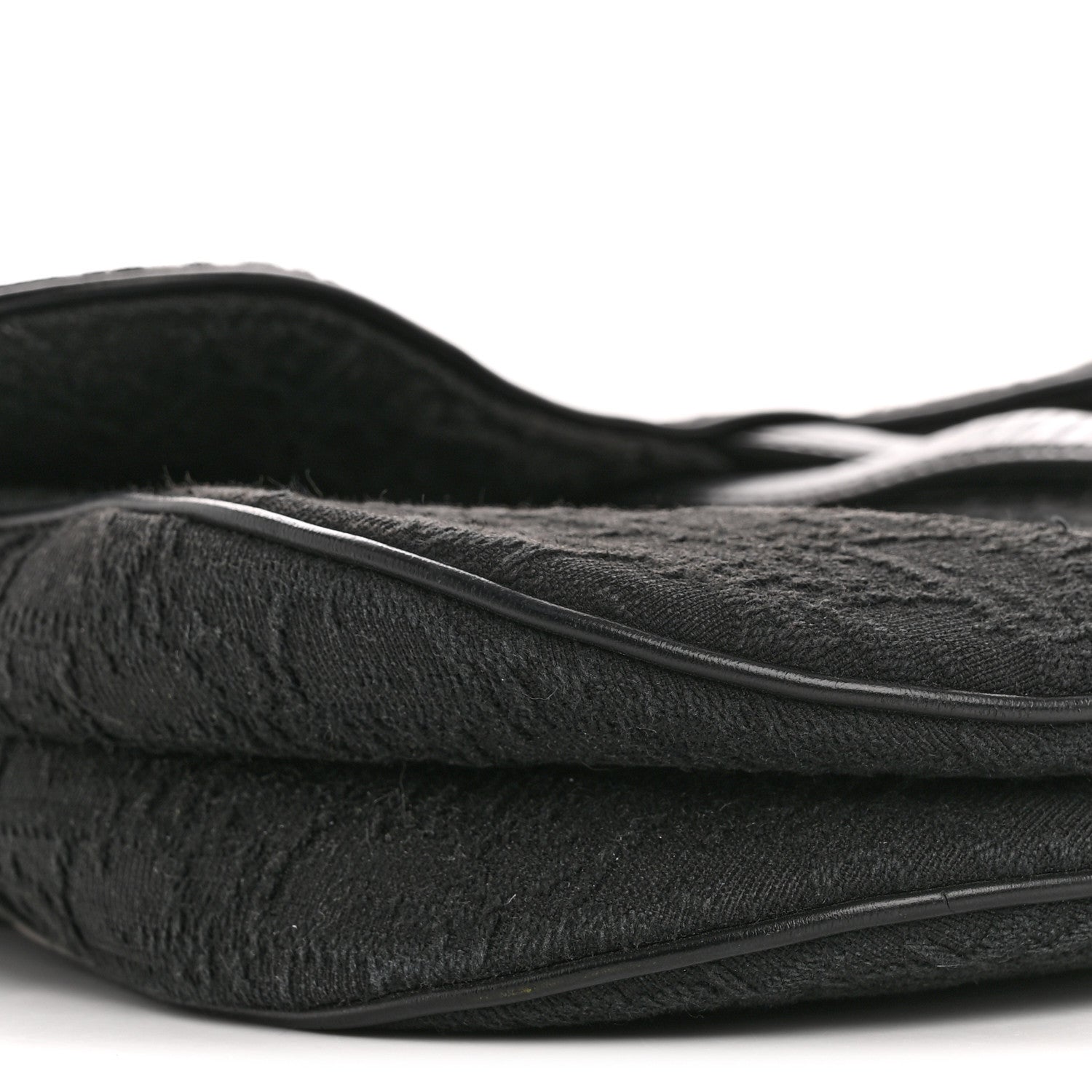 Christian Dior Monogram Saddle Bag Black 9 of 13