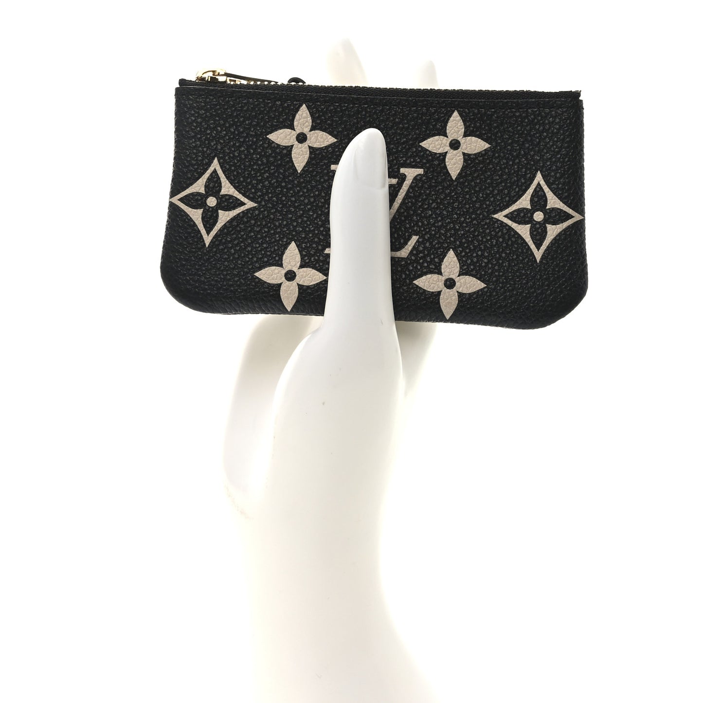Empreinte Monogram Giant Key Pouch Black Beige