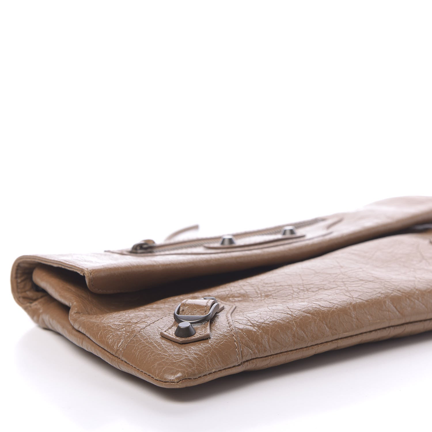 Balenciaga Agneau Classic Hardware Envelope Clutch Cannelle 8 of 11