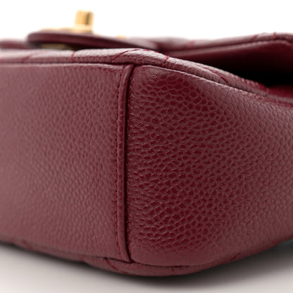 Chanel Caviar Quilted Mini Chain Soul Flap Burgundy 10 of 10