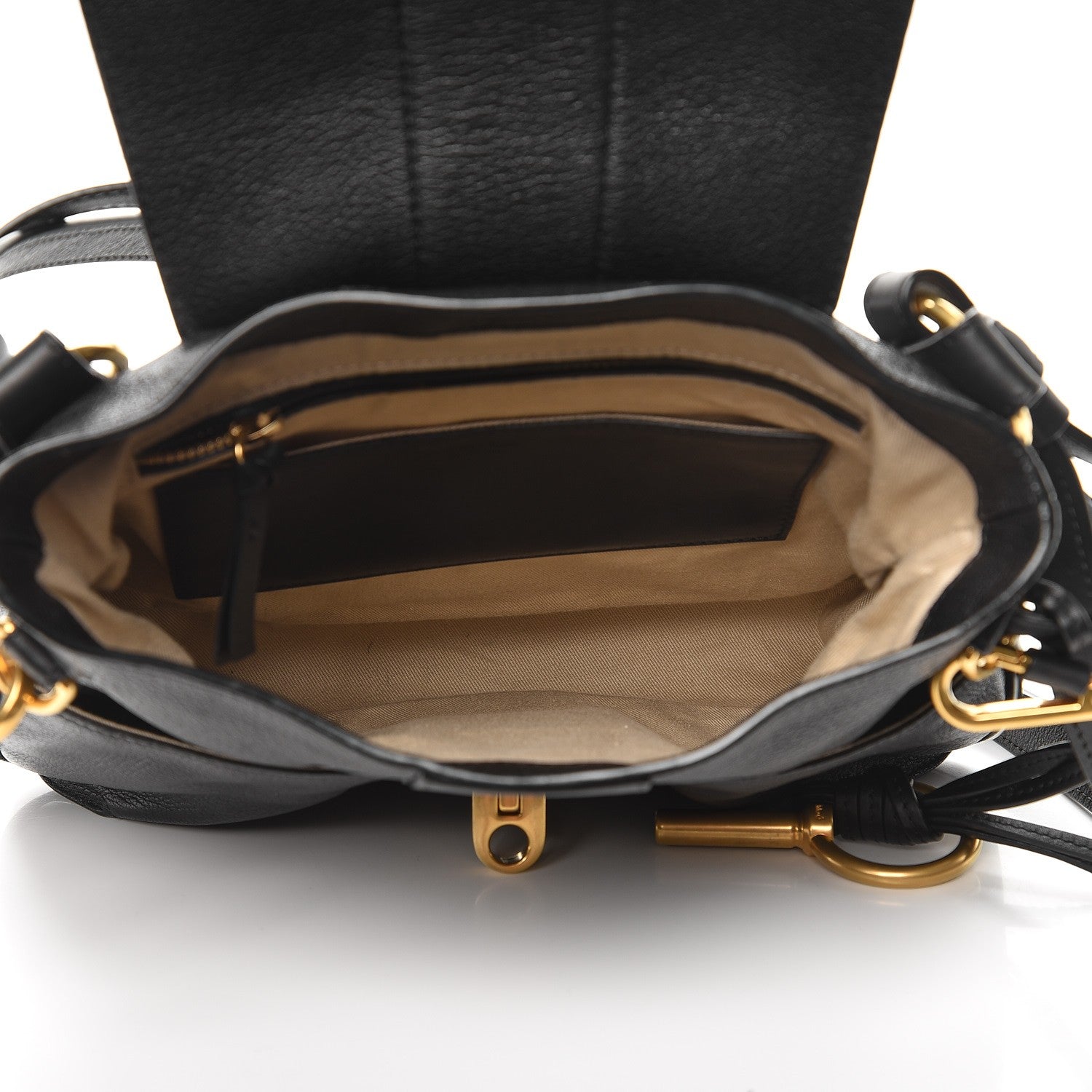 Chloe Grained Lambskin Calfskin Medium Lexa Shoulder Bag Black 6 of 11