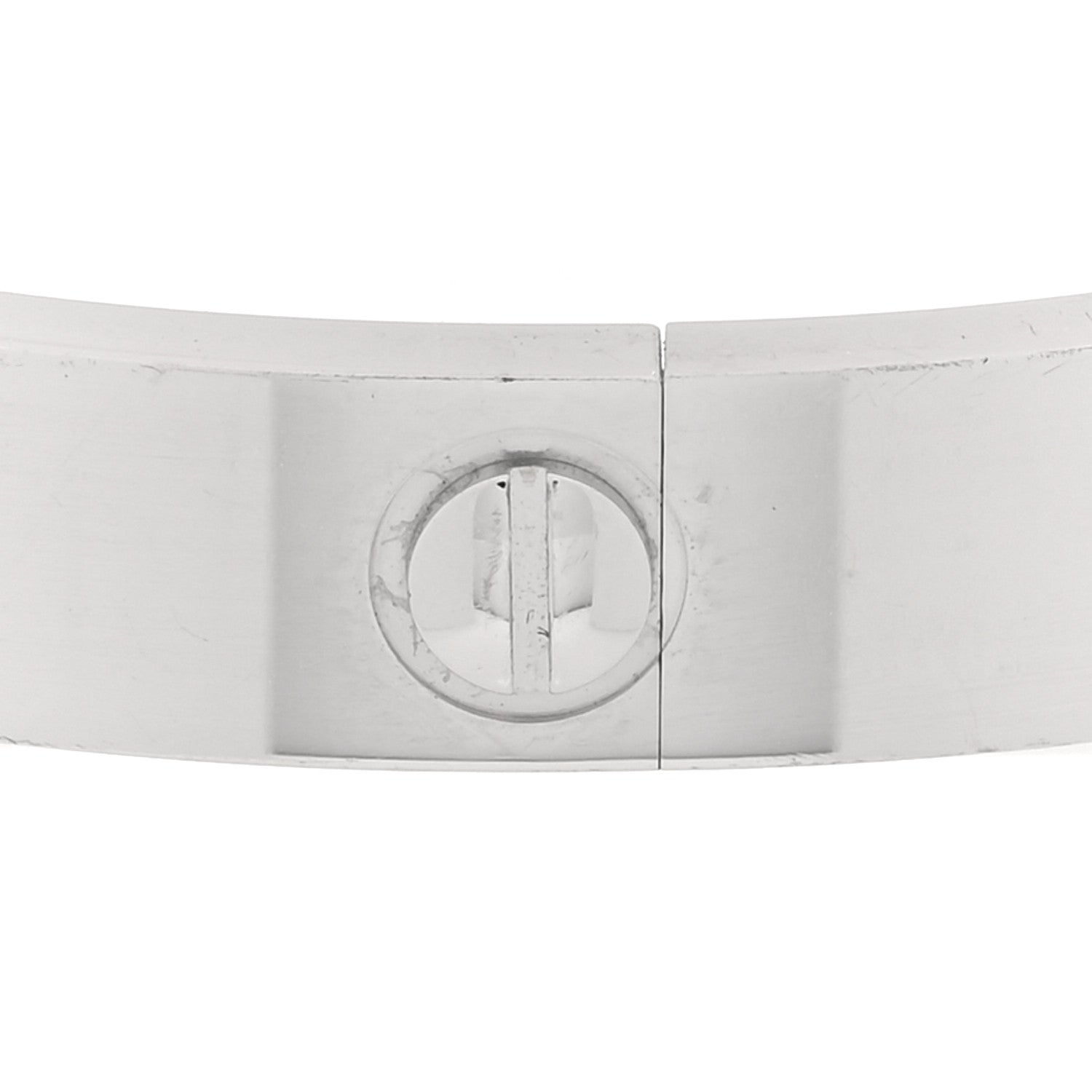 Cartier 18K White Gold 4 Diamond LOVE Bracelet 18 4 of 7