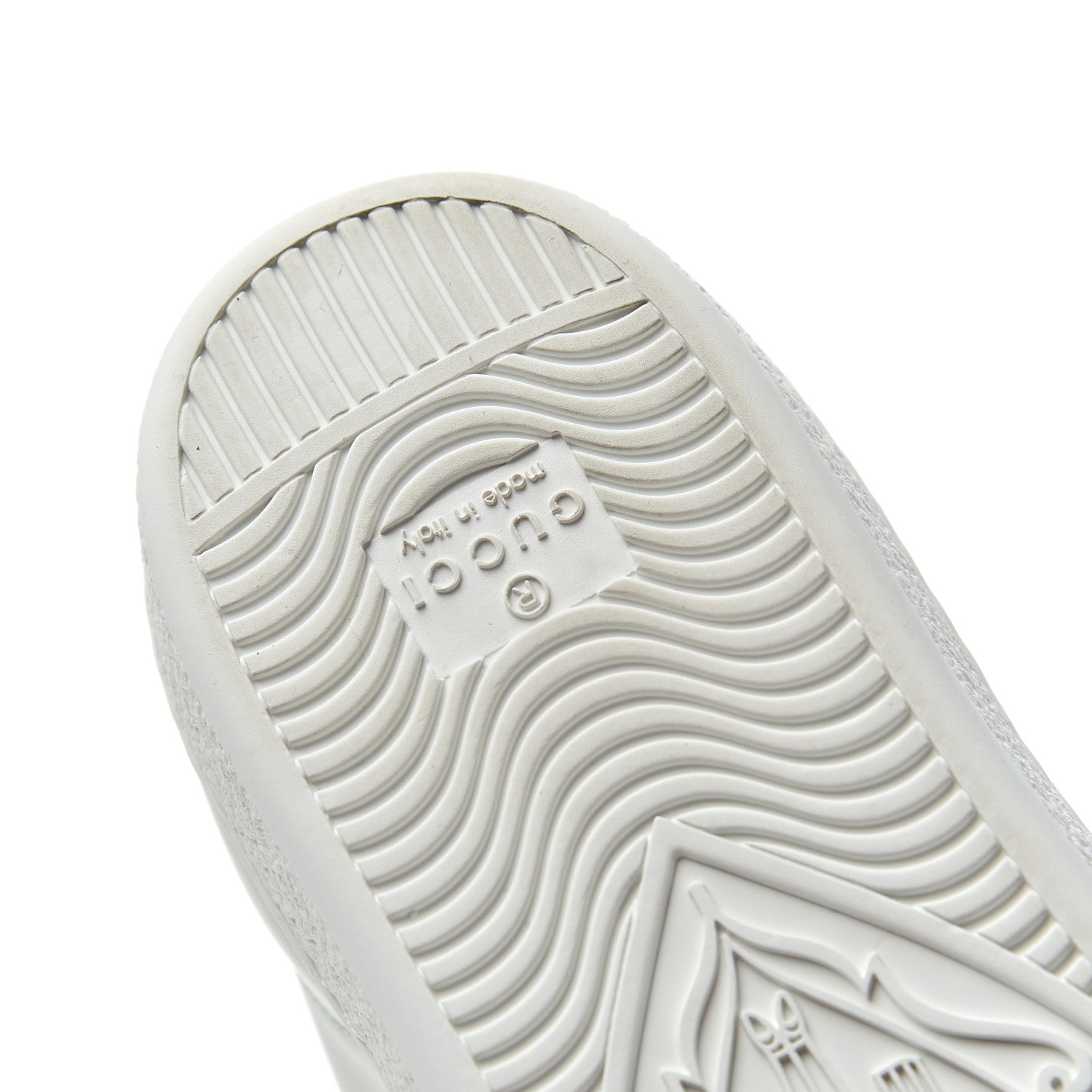 Gucci Calfskin Ayers Bee Embroidered Womens Ace Sneakers 37.5 White Green 17 of 18