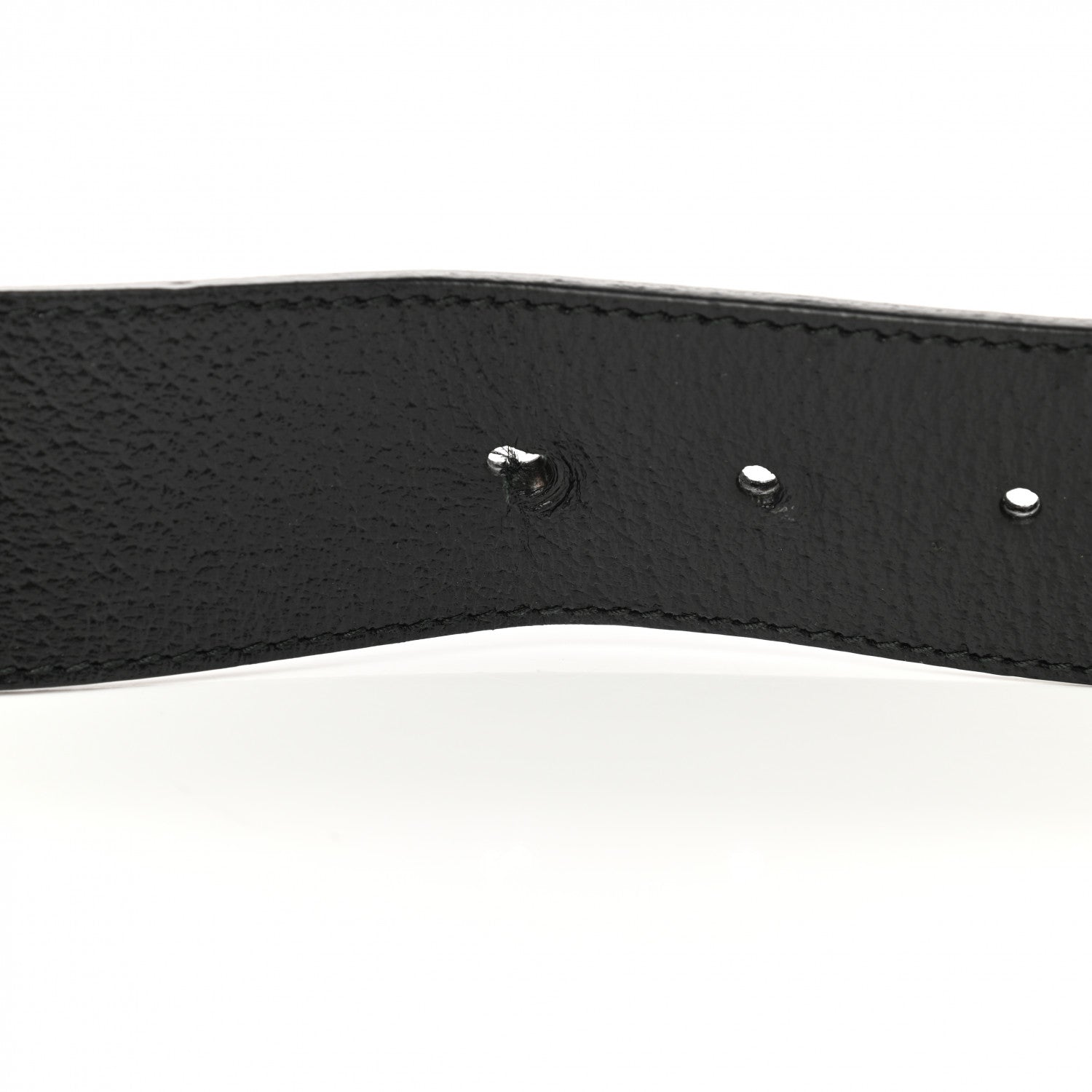 Gucci Textured Calfskin Double G 40mm Belt 105 42 Black 6 of 7