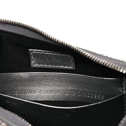 Balenciaga Strass Suede Metallic Nappa Le Cagole Mini Purse With Chain Grey 7 of 12