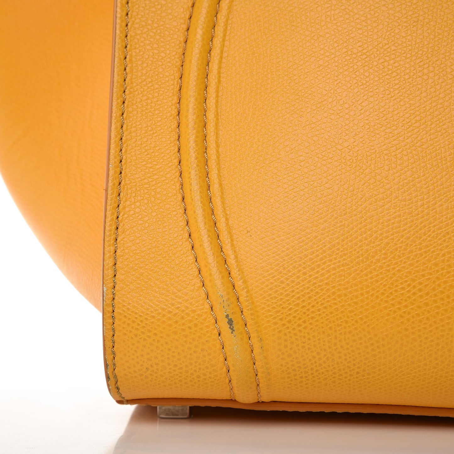 Grained Calfskin Medium Phantom Luggage Saffron
