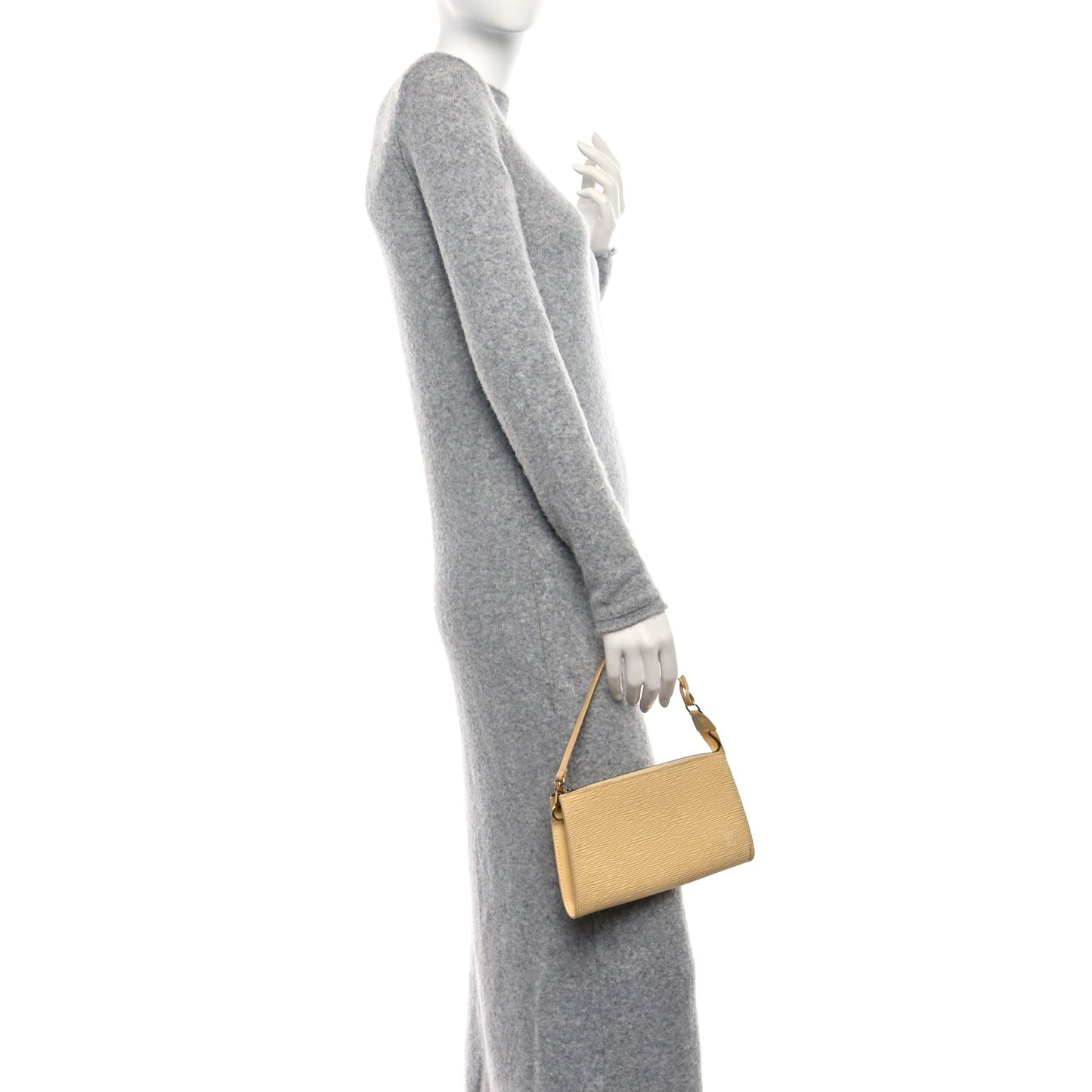 Epi Pochette Accessories 24 Vanilla