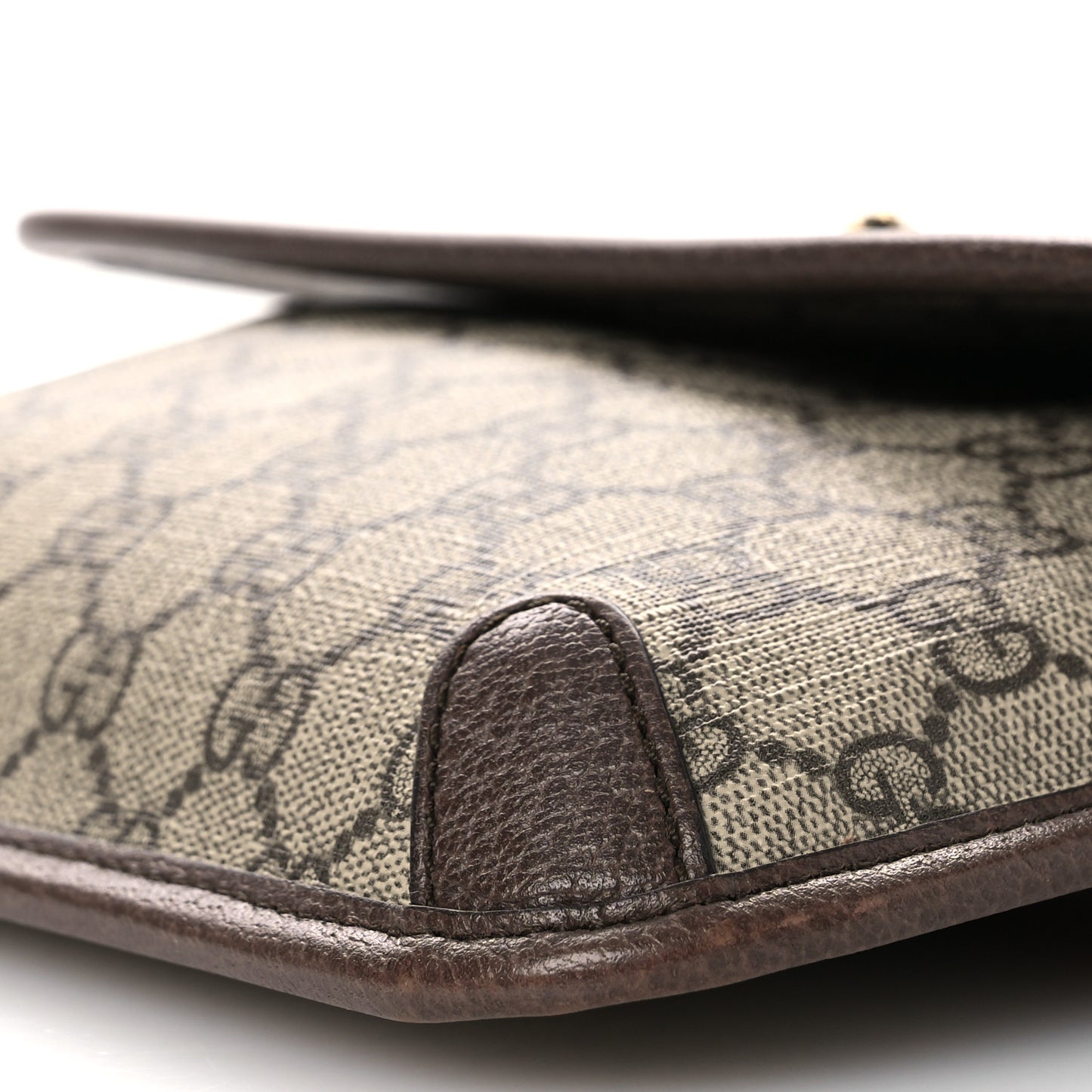 GG Supreme Monogram Neo Vintage Web Belt Bag Brown