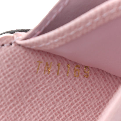 Louis Vuitton Damier Ebene Studded Zippy Coin Purse Rose Ballerine 7 of 9