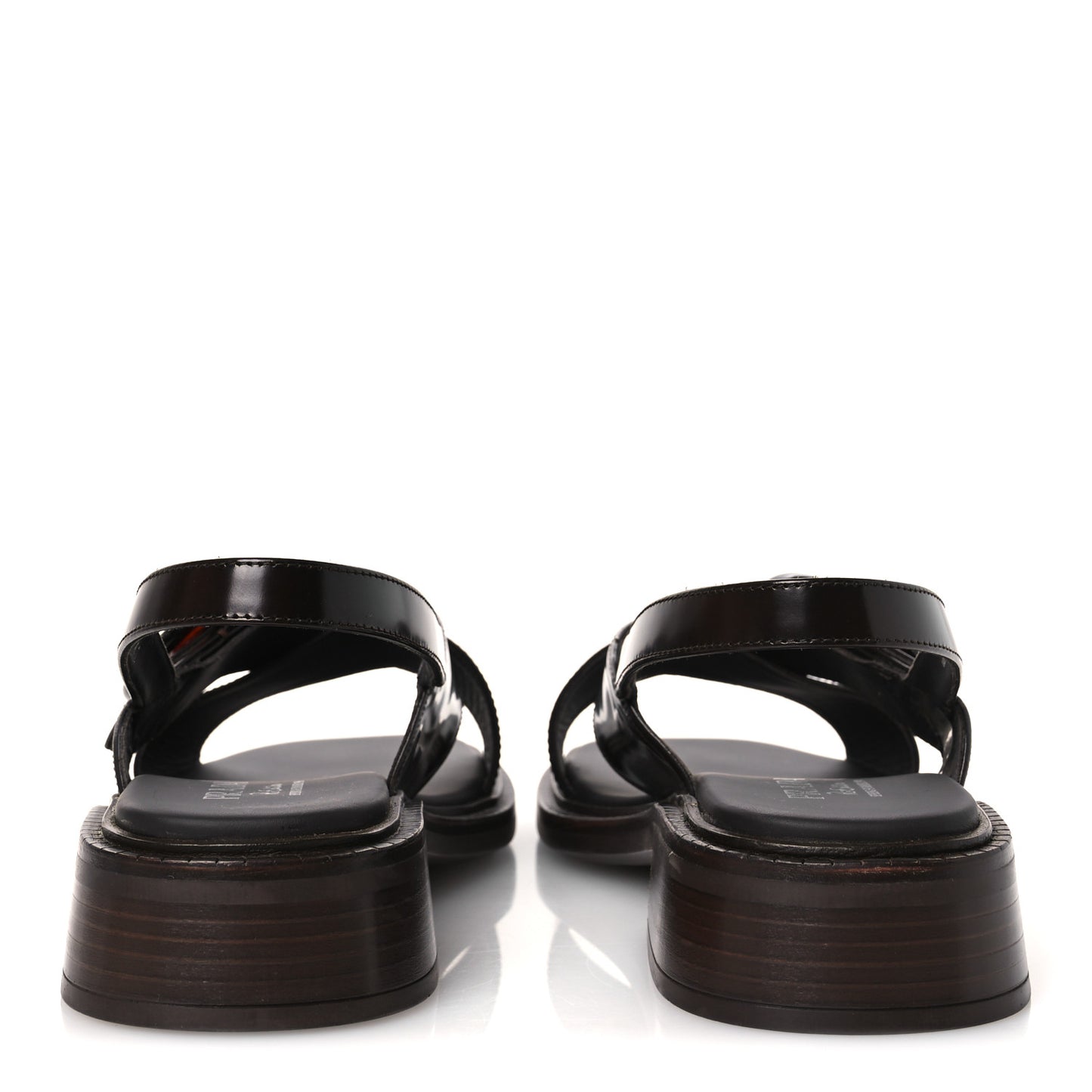 Spazzolato Fume Re-Edition 1996 Buckle Sandals 41 Bruciato