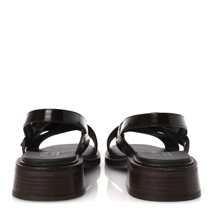 Prada Spazzolato Fume Re-Edition 1996 Buckle Sandals 41 Bruciato 6 of 11