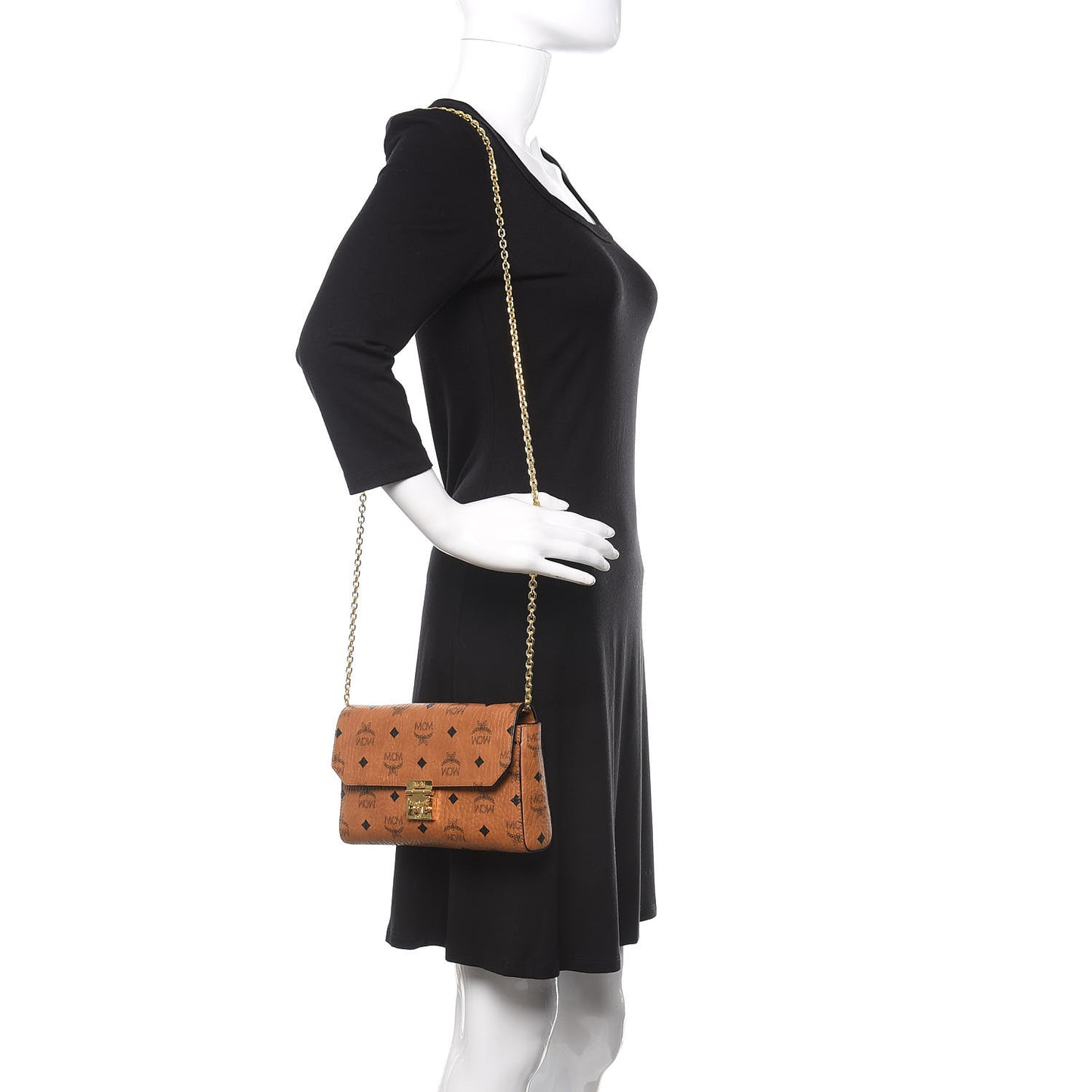 Visetos Small Millie Crossbody Bag Cognac