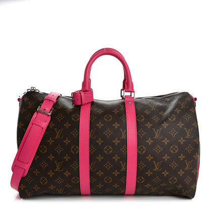 Louis Vuitton Monogram Keepall Bandouliere 45 Pondichery Pink 1 of 8