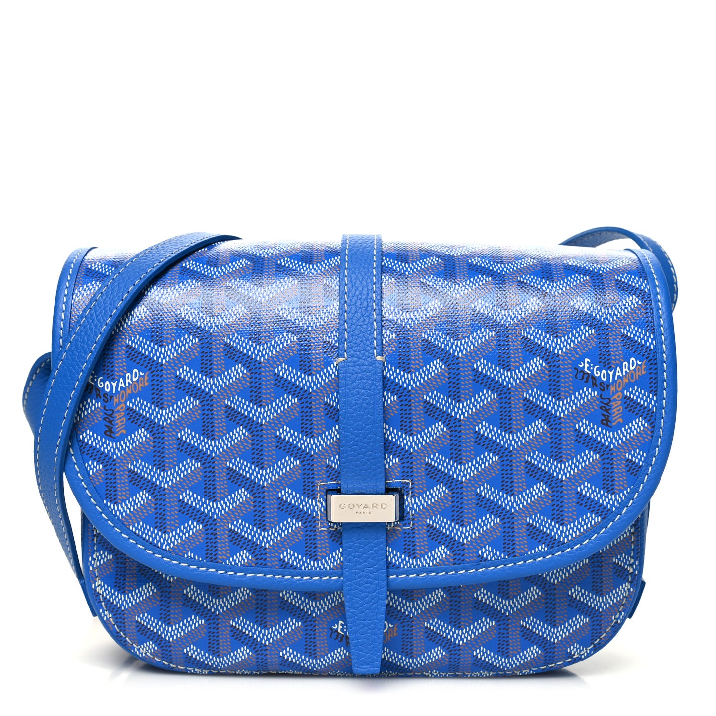Goyardine Belvedere II PM Messenger Bag Sky Blue