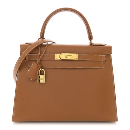 Hermes Courchevel Kelly Sellier 28 Gold 1 of 13