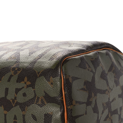 Louis Vuitton Monogram Graffiti Speedy 30 Kaki 6 of 23