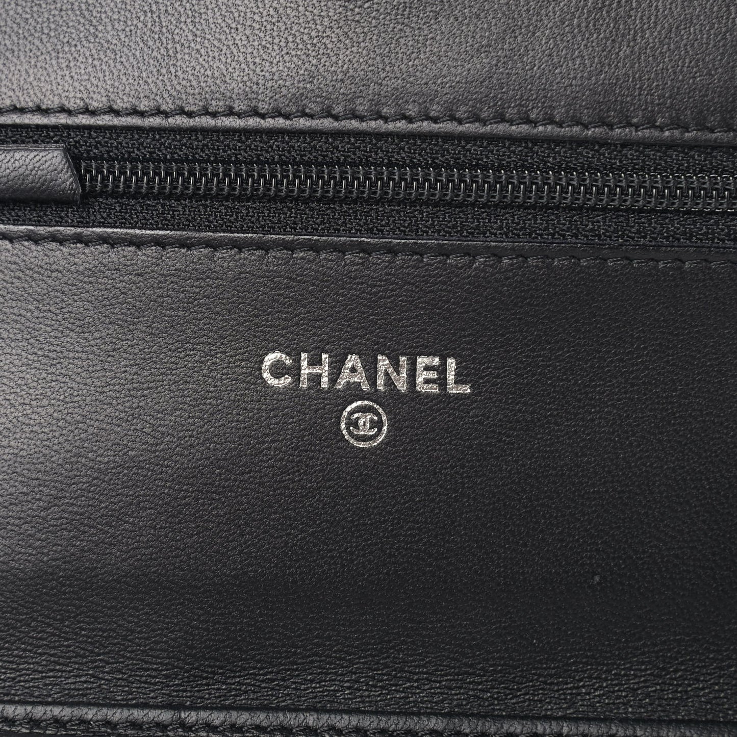 Lambskin Quilted Boy Wallet On Chain WOC Black