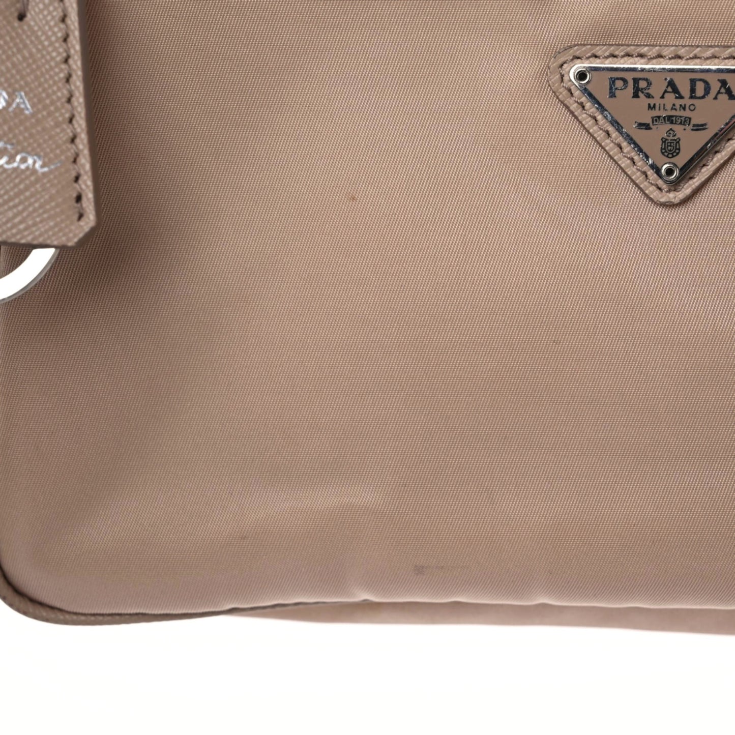 Re-Nylon Saffiano Mini Re-Edition 2005 Bag Cammeo